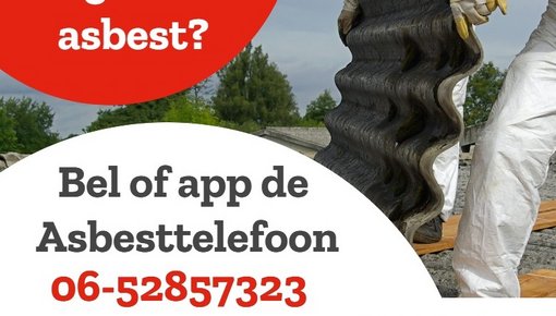 Bel de Asbesttelefoon bij vragen over asbest.