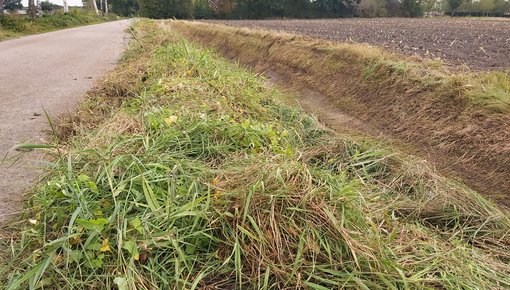 We maaien de bermsloten in onze gemeente